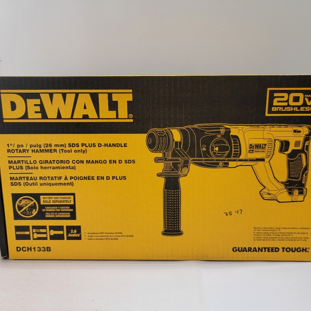 Dewalt 20v 1 in SDS D-Handle Rotary hammer (Tool-Only)